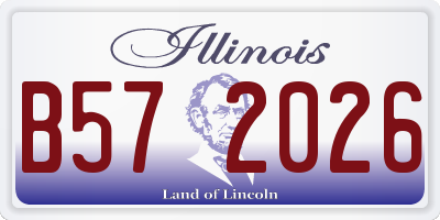 IL license plate B572026