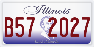 IL license plate B572027