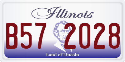 IL license plate B572028