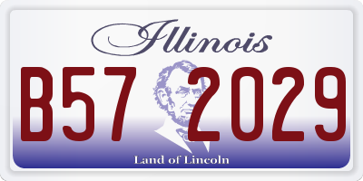 IL license plate B572029