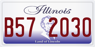 IL license plate B572030