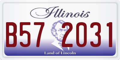 IL license plate B572031