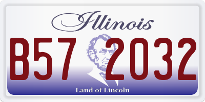 IL license plate B572032