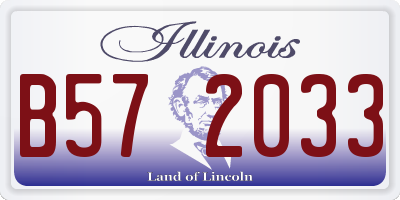 IL license plate B572033