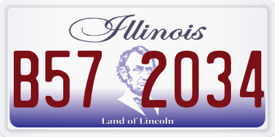 IL license plate B572034