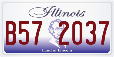 IL license plate B572037