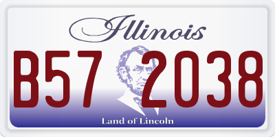 IL license plate B572038