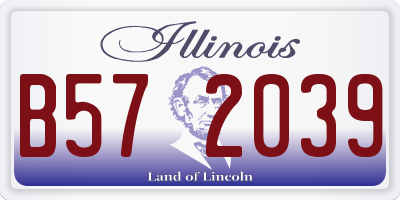 IL license plate B572039