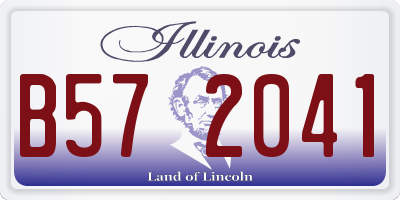 IL license plate B572041