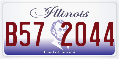 IL license plate B572044
