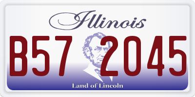 IL license plate B572045
