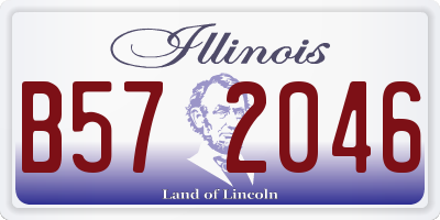 IL license plate B572046
