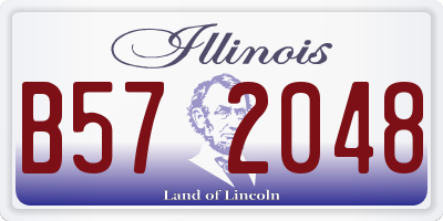 IL license plate B572048
