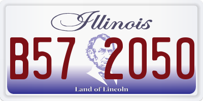 IL license plate B572050