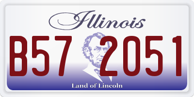 IL license plate B572051