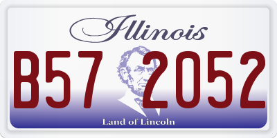IL license plate B572052