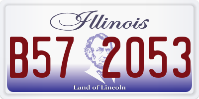 IL license plate B572053