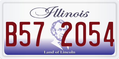 IL license plate B572054