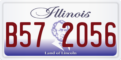 IL license plate B572056