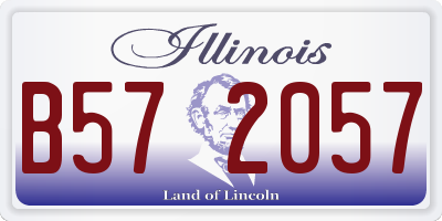 IL license plate B572057