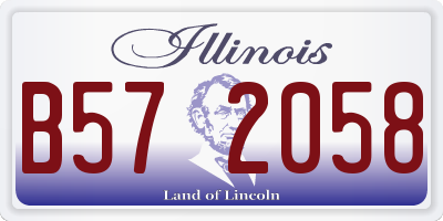 IL license plate B572058