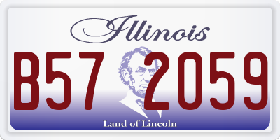 IL license plate B572059