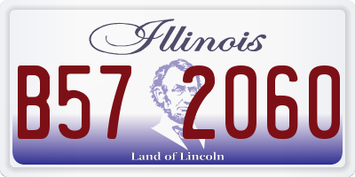 IL license plate B572060