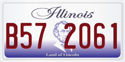 IL license plate B572061