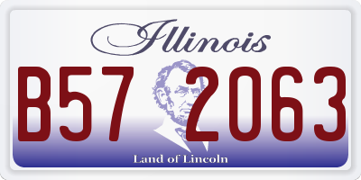 IL license plate B572063