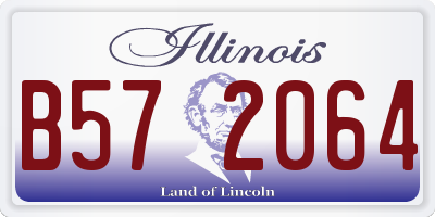 IL license plate B572064