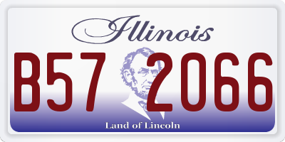 IL license plate B572066