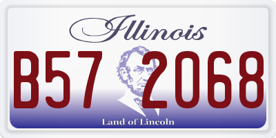 IL license plate B572068