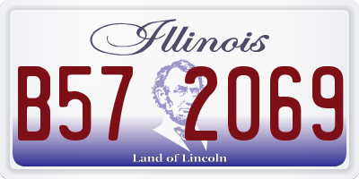 IL license plate B572069