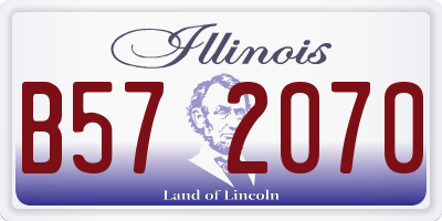 IL license plate B572070