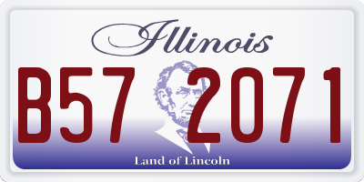 IL license plate B572071