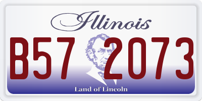 IL license plate B572073