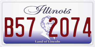 IL license plate B572074