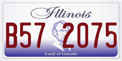 IL license plate B572075