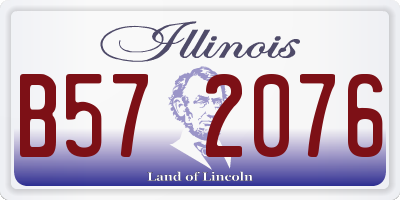 IL license plate B572076