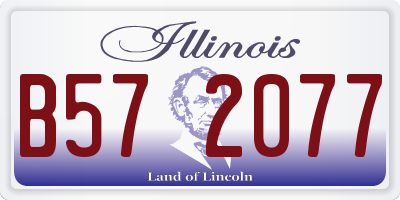 IL license plate B572077
