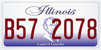 IL license plate B572078