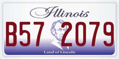 IL license plate B572079