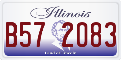 IL license plate B572083