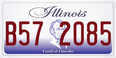 IL license plate B572085