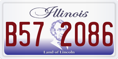 IL license plate B572086