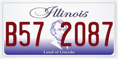 IL license plate B572087