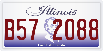 IL license plate B572088