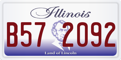 IL license plate B572092