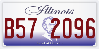 IL license plate B572096
