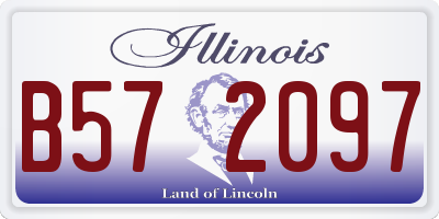 IL license plate B572097